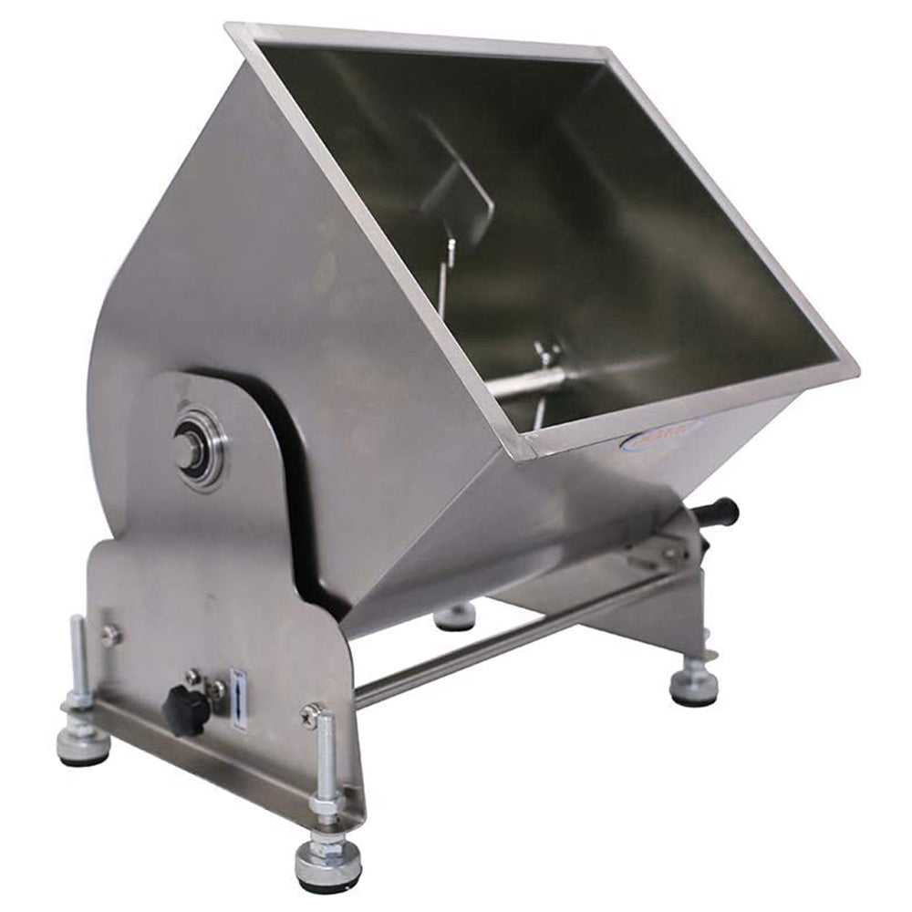 HAKKA Tilt Tank Manual Meat Mixers 20 Liter/40lb Capacity, Sausage Mixer Machine