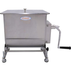 HAKKA Tilt Tank Manual Meat Mixers 20 Liter/40lb Capacity, Sausage Mixer Machine