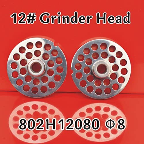 Hakka #12 Stainless Steel Meat Grinder Cutting Plates (Φ8&Φ8)