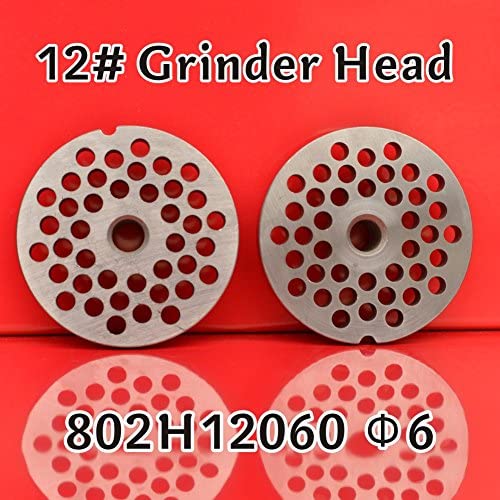 Hakka #12 Stainless Steel Meat Grinder Cutting Plates (Φ6&Φ6)