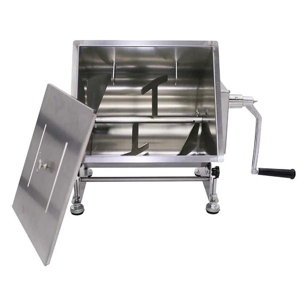 HAKKA Tilt Tank Manual Meat Mixers 20 Liter/40lb Capacity, Sausage Mixer Machine