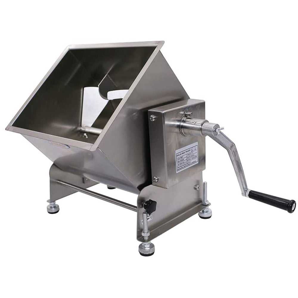 HAKKA Tilt Tank Manual Meat Mixers 20 Liter/40lb Capacity, Sausage Mixer Machine