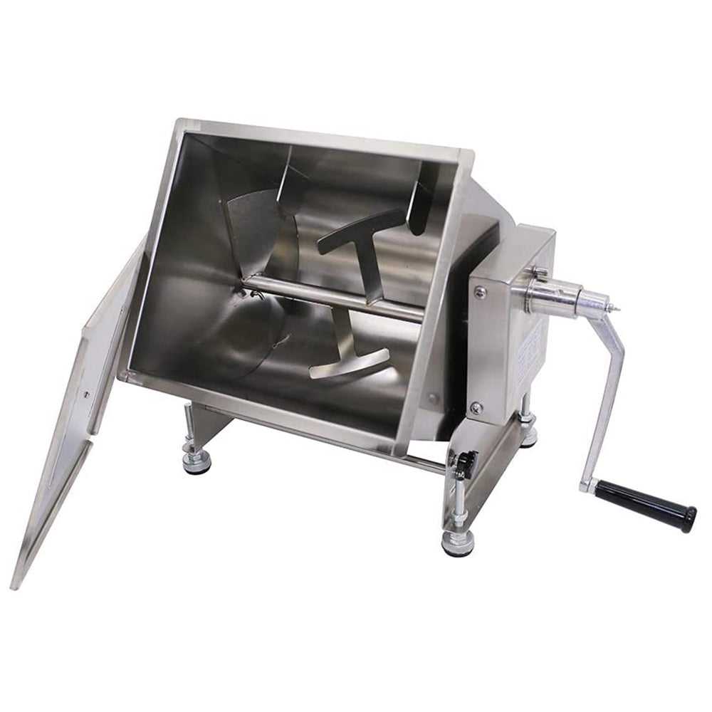 HAKKA Tilt Tank Manual Meat Mixers 20 Liter/40lb Capacity, Sausage Mixer Machine