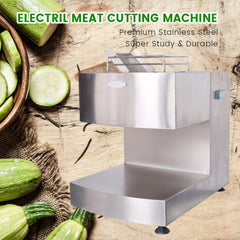 Hakka 250KG/H Commercial Meat Cutting Machine 750W Stainless Steel Cutter Slicer