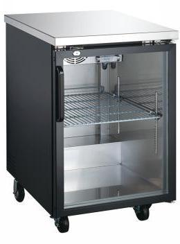 Carina 186L 27” Depth Glass Door Back Bar Cooler, Refrigerator Temp: 0.5 ~ 5 ℃