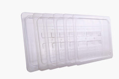 Hakka 1/2 Size Polycarbonate Food Pans Lid&Cover,Clear - Pack of 6