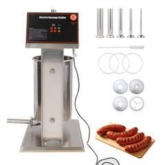 Hakka Sausage Stuffer- Electric Sausage Stuffer Machine, Precision Craftsmanship, Fast Electric Sausage Filling Machine, 25L/55LB