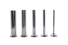 Hakka 5 Sizes of Stainless Steel Tubes for Manual Sausage Stuffer