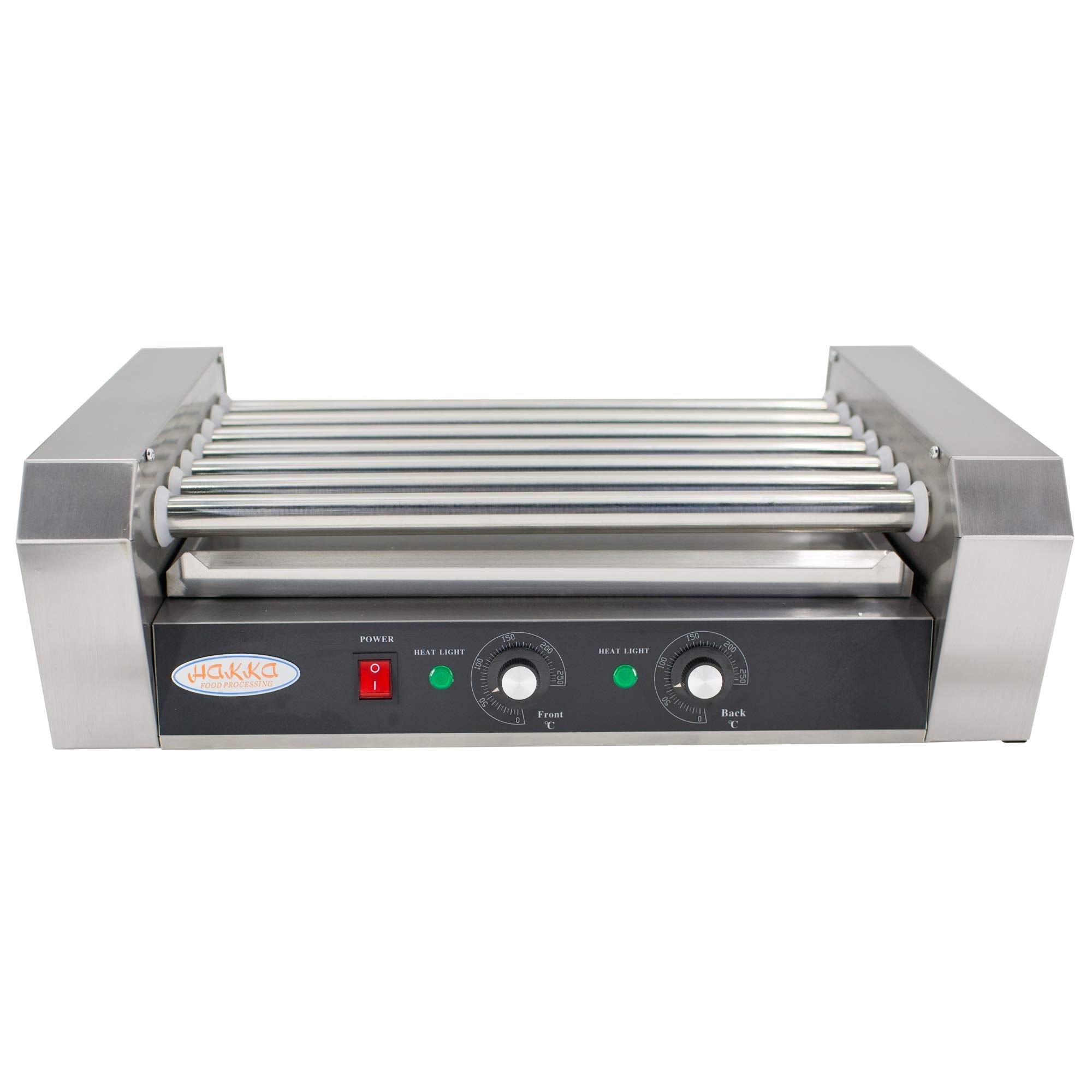 EasyRose Commercial Electric 18 Hot Dogs 7 Rollers Grilling Warmer Cooker 750 Watt