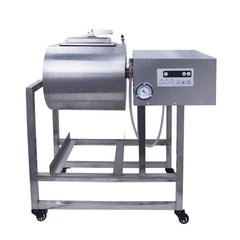Hakka Commercial Meat Tumbler 90lb/45 liters - Vacuum Curing Machine for Jerky, Sausage, Bacon & More - Stainless Steel Food-Grade Tumbling Marinator w/Bidirectional Rotation & Speed Control