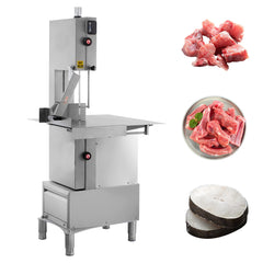 Hakka 94" Blade Stainless Steel Floor Model Vertical Band Meat Saw - 2 hp, 110V