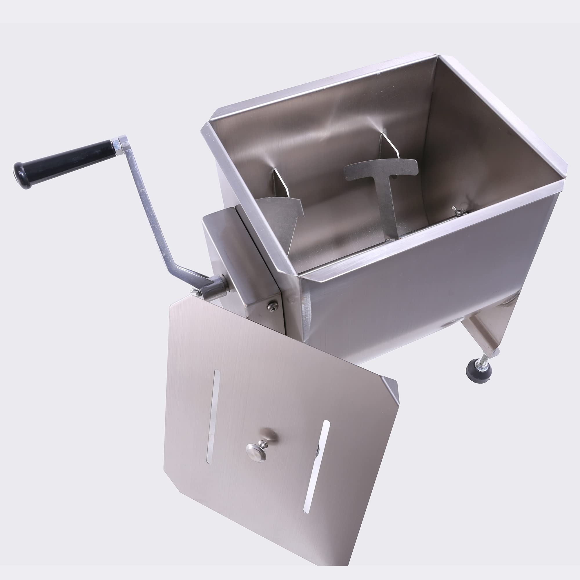 Hakka 45-Pound/30-Liter capacity Tank Stainless Steel Manual Meat Mixer (Mixing Maximum 45-Pound for Meat)