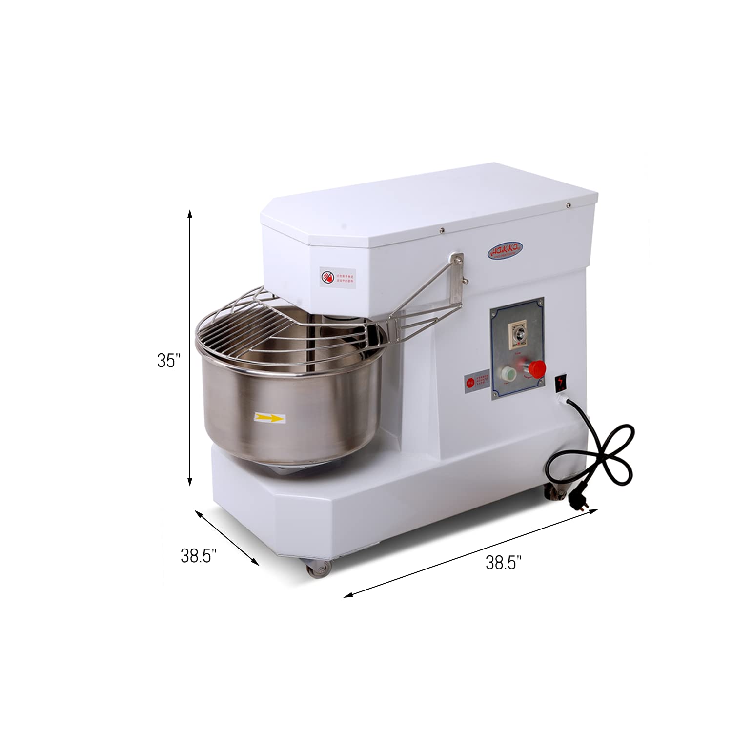 Hakka Commercial 40 Quart Spiral Mixers and Dough Mixer Counter Top Dough Mixing